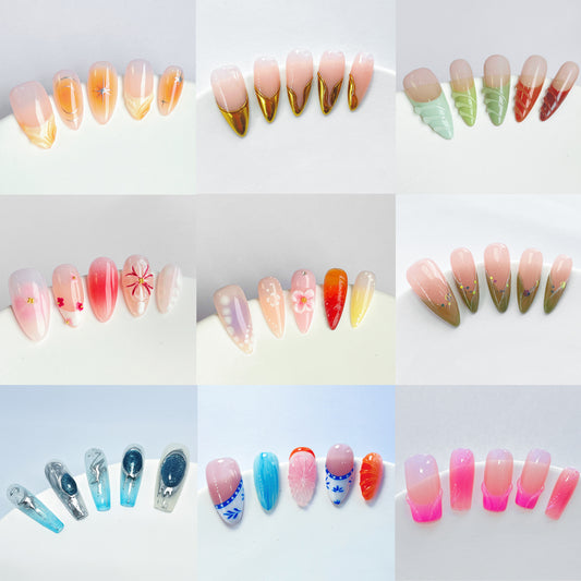 10PCS Handmade Press On Nails