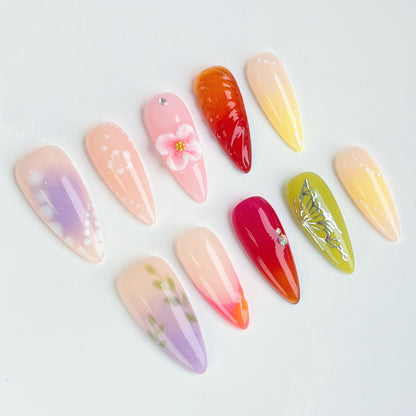 10PCS Handmade Press On Nails